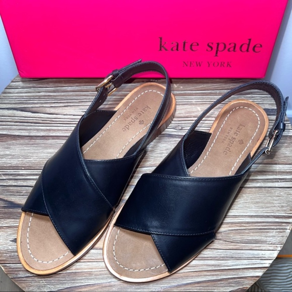 Kate Spade NWT Bahama Leather Sandals - Picture 2 of 6